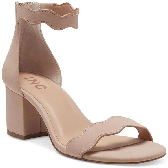 INC Womens Leather Block Heel Heels - Picture 1 of 3